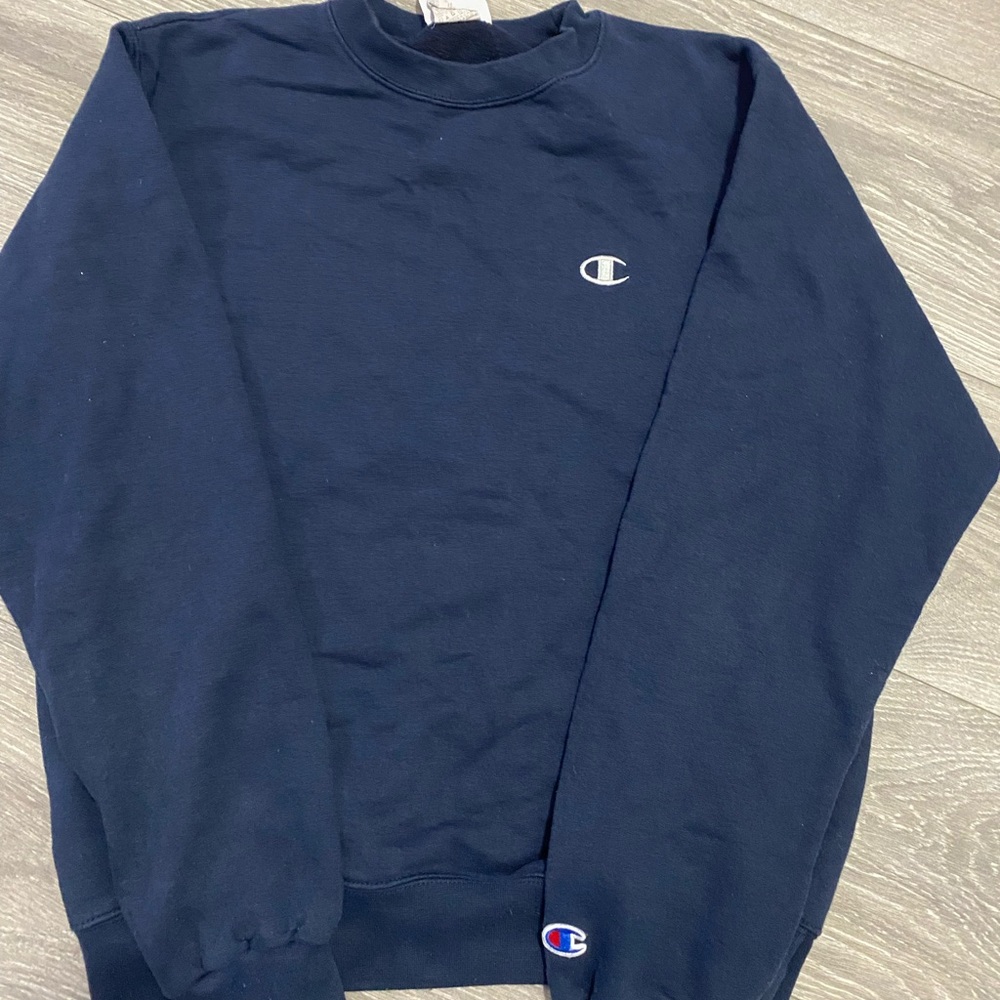 Navy Blue Champion Crewneck